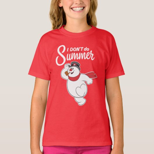 Frosty the Snowman™ | I Don't Do Summer T-shirt (Voorkant)