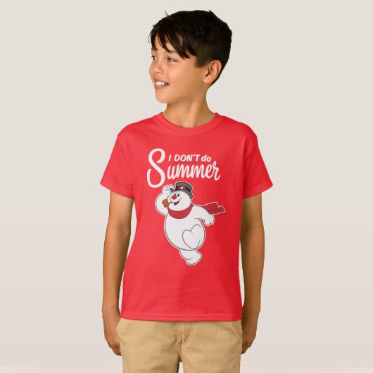Frosty the Snowman™ | I Don't Do Summer T-shirt (Voorkant volledig)