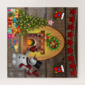 Frosty The Snowman Kerstmis Legpuzzel (Horizontaal)