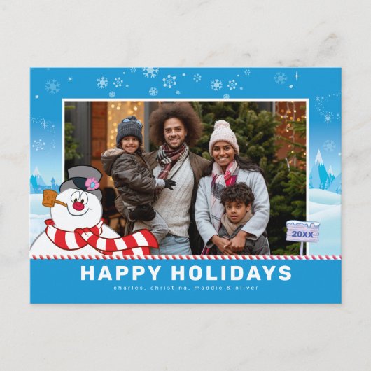 Frosty The Snowman prettige feestdagen | Familie F (Voorkant)