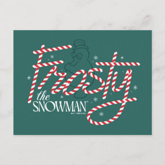 Frosty the Snowman Suikerstok Logo Feestdagenkaart