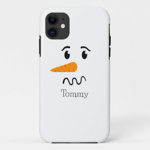Frosty the Snowman Verwarren Gezicht iPhone 11 Hoesje