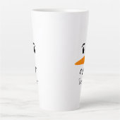 Frosty the Snowman Verwarren Gezicht Latte Mok (Voorkant)
