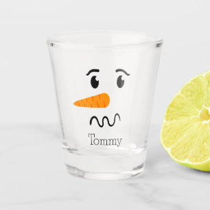 Frosty the Snowman Verwarren Gezicht Shot Glas