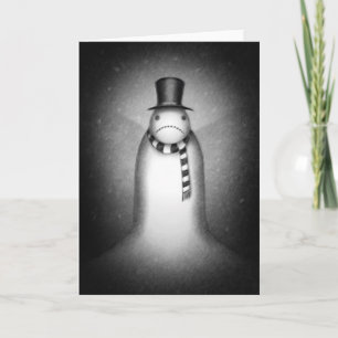 Frosty (verdrietig) feestdagen kaart