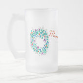 Frosty Vrolijk Kerstkrans Matglas Bierpul (Links)