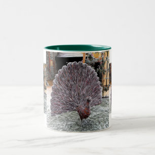 Frosty wickerwork pauock tweekleurige koffiemok
