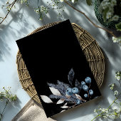 Frosty Winter Floral Faire-part de mariage