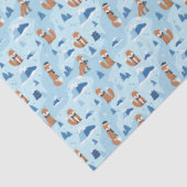 Frosty Winter Foxes Tissuepapier (Detail)