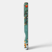 Frosty Winter Whimsical Snowman Fox Wonderland Case-Mate iPhone Case (Achterkant / Links)