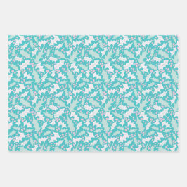 Frosty Wrapping Paper Set van 3 vellen