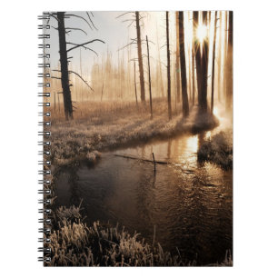 Frosty Yellowstone Morning Notitieboek