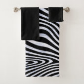 Frosty Zebra Stripes Bad Handdoek (Insitu)
