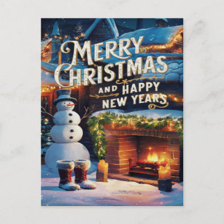Frostys Fireside Festiviteiten Briefkaart