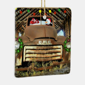 Frosty's  GMC Truck-kerstrun Keramisch Ornament (Rechts)