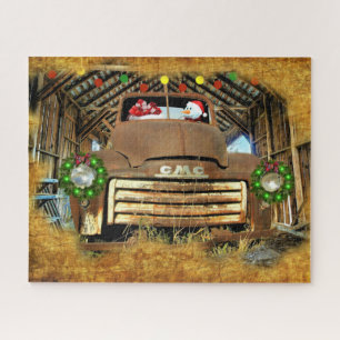 Frosty's Oude GMC Truck Kerst Run Legpuzzel