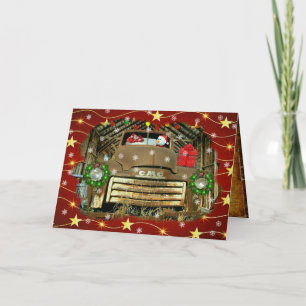 Frosty's Vintage GMC Truck Kerst Run Feestdagen Kaart