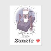 Frothy Custom Cut Sticker (Vel)