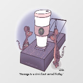 Frothy Window Cling Raamsticker (Vel)