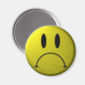 Frown Face Magnet Magneet (Voorkant / Achterkant)