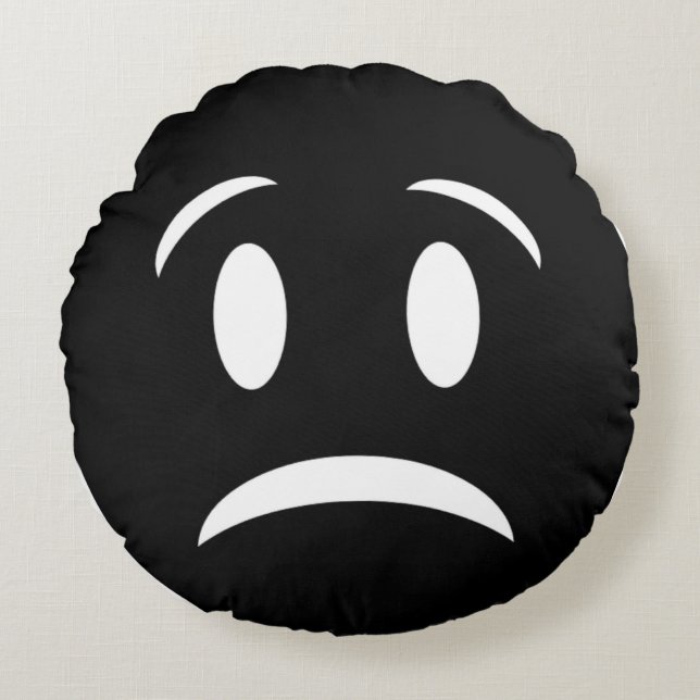 FROWNIE FACE ROND KUSSEN (Voorkant)