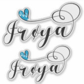 Frøya Flag Heart, Trøndelag Sticker (Voorkant)