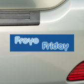 FroyoVrijdag Bumpersticker (Op auto)