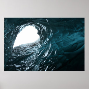 Frozen Beauty - IJslandse gletsjerfotografie Poster