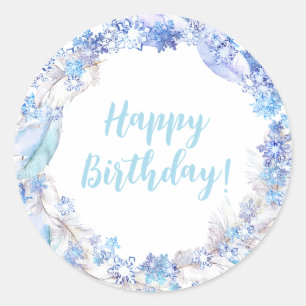 Frozen Birthday Stickers