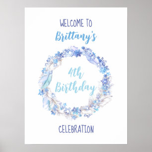 Frozen Birthday Welkom Poster