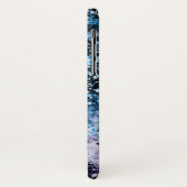 Frozen - bleu abstrait iPhone X Coque (Dos/Gauche)