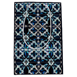 Frozen -blue blauwgroen wit Winter en parel geïnsp Medium Cadeauzakje