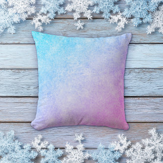 Frozen Blue to Purple Gradient Pillow Kussen