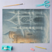 Frozen Cathedral Winter Gothic Fantasy Decoupage Tissuepapier (Craft)