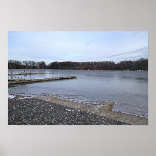 Frozen Creek Photo Poster (Voorkant)