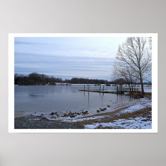Frozen Creek Photo Poster (Voorkant)