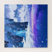 Frozen Crystal Cliffs Jigsaw Puzzle (Horizontal)