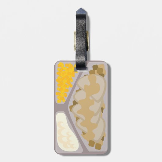 Frozen Dinner Label Bagagelabel (Achterkant verticaal)