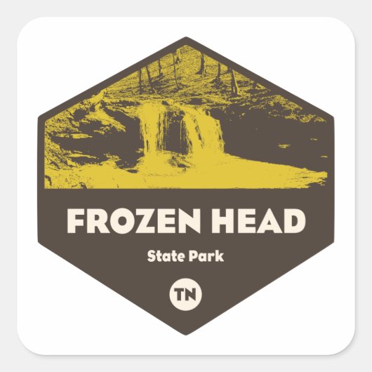 Frozen Head State Park Tennessee Vierkante Sticker (Voorkant)