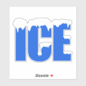 Frozen Ice Cold Store Party Decal Sticker (Vel)