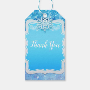 Frozen Ice Winter Wonderland Snowflake Party Favor Cadeaulabel