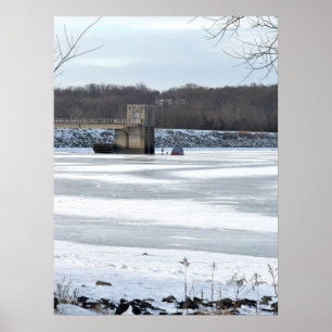 Frozen Lake Galena Poster