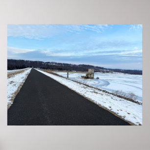 Frozen Lake met Path Poster