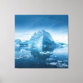Frozen Majesty -  Arctische ijsbergscène Canvas Afdruk (Voorkant)