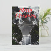 Frozen Multnomah Herfsten Kerst Kaart (Staand voorkant)