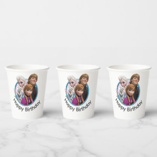 Frozen-personages papieren bekers (verjaardagsthem