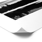 Frozen Reflectie Zwart-wit Fotografie Poster (Hoek)