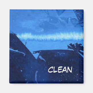 "Frozen Ridge 2" Lave-vaisselle Abstrait Magnet d'