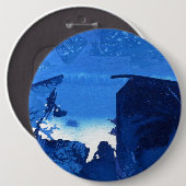 "Frozen Ridge #3" Abstracte Art Button (Voorkant /achterkant)