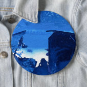 "Frozen Ridge #3" Abstracte Art Button (In situ)